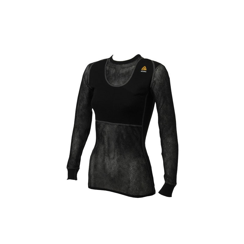 ACLIMA WOOLNET SHIRT CREW NECK WMN BLACK ACLIMA WOOLNET SHIRT CREW NECK WMN BLACK
