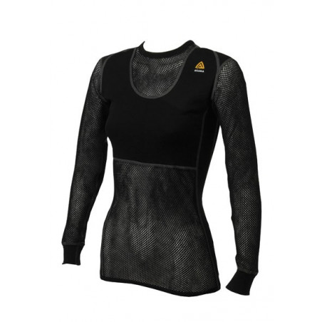 ACLIMA WOOLNET SHIRT CREW NECK WMN BLACK ACLIMA WOOLNET SHIRT CREW NECK WMN BLACK