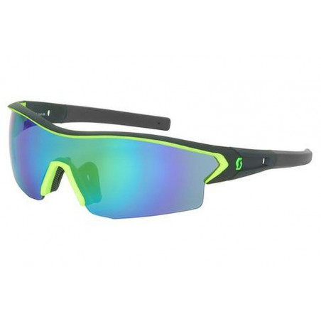 Scott Leap Sunglasses Black Matt Neon Green Chrome Scott Leap Sunglasses Black Matt Neon Green Chrome