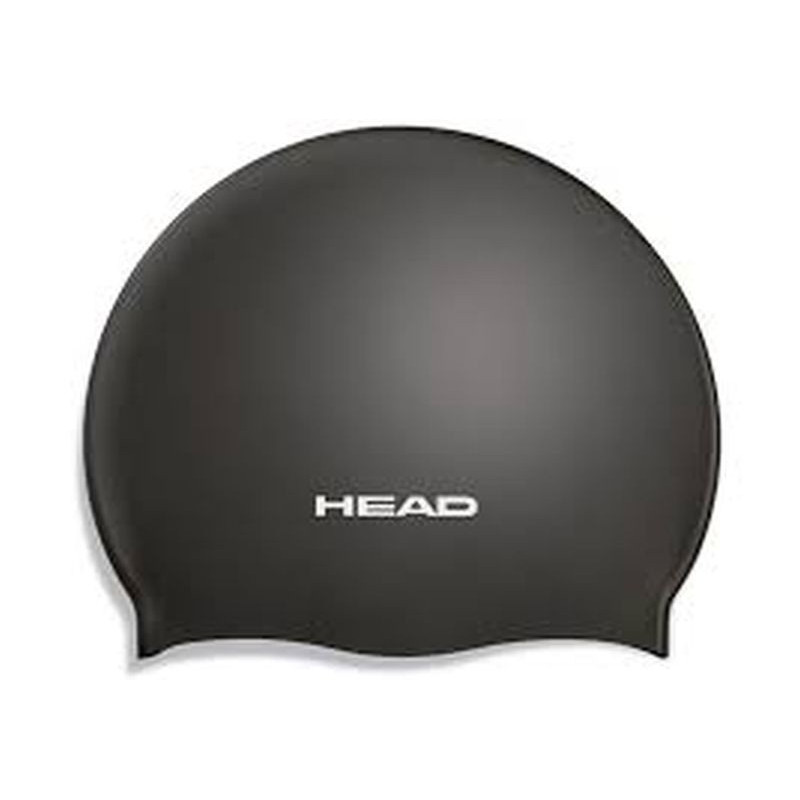 Head Swim Cap silicone moulded - black Head Swim Cap silicone moulded - black